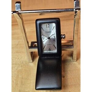 Timex Collector's Item Table Clock Men's Barbell Weight Bench Tone New Battery